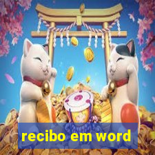 recibo em word